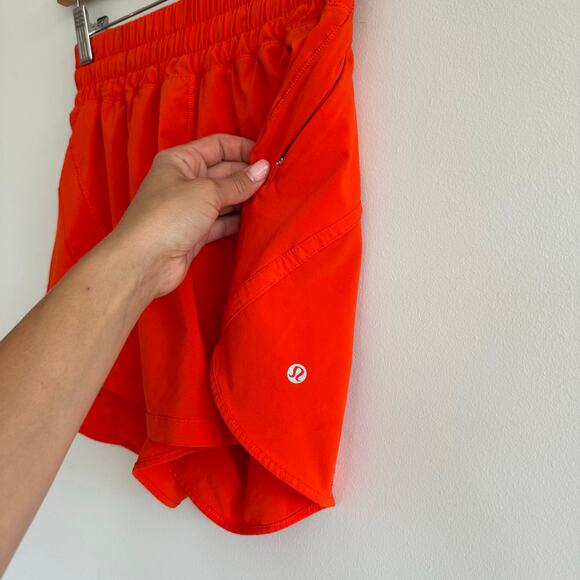 Lululemon Track That High-Rise Lined Short 5" Solar Orange - Picture 6 of 9